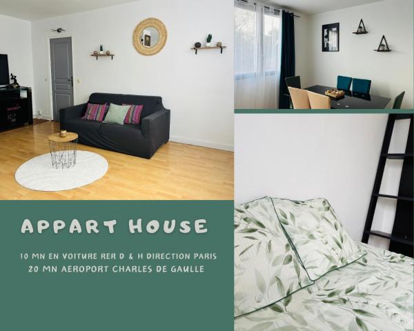 På bildet vises objektet Bel appart house proche paris som ligger i byen Sarcelles.