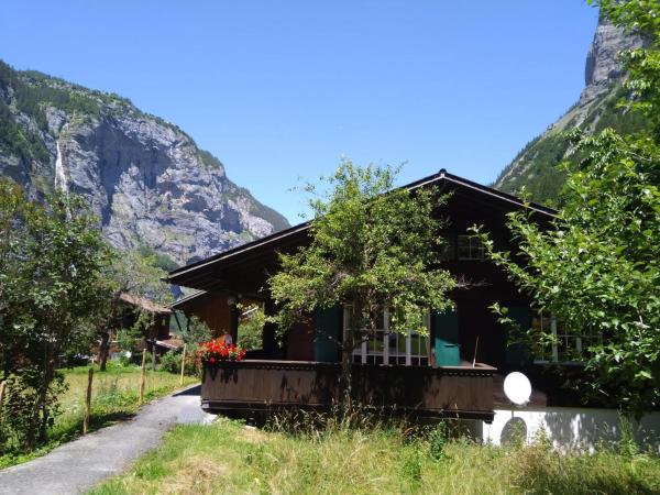 På billedet ses objektet Ferien Cottage Flüehblüemli beliggende i byen Stechelberg.