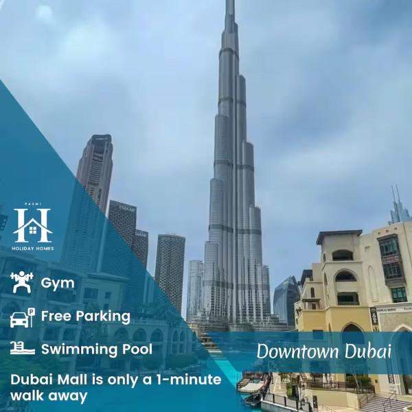 På billedet ses objektet Luxury Downtown Dubai Stay Next to Mall of Dubai beliggende i byen Dubai.