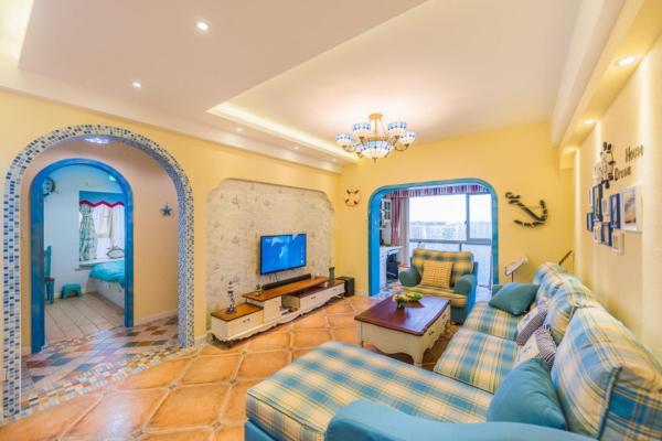 A la foto es mostra l'objecte Jessica's Mediterranean Apartment situat a la ciutat de Chengdu.