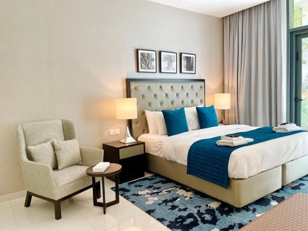 A la foto es mostra l'objecte Vacay Lettings - Modern Studio Near to Expo City situat a la ciutat de Dubai.