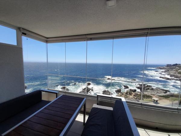 Na fotografii je vidět objekt Concon Amazing Ocean View en primera linea nacházející se ve městě Concón.