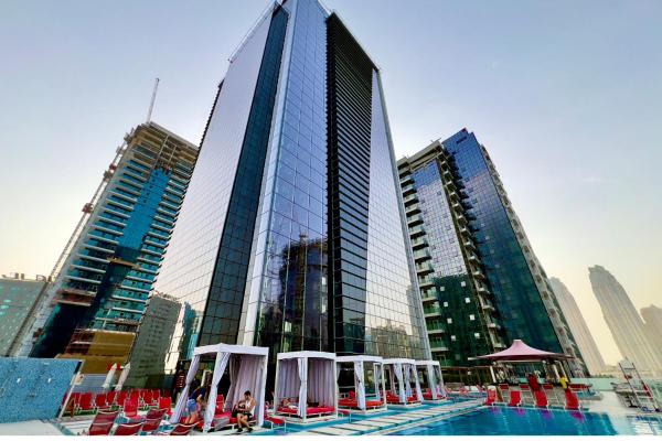 Auf dem Foto ist das Objekt Canal Central Hotel Business Bay in der Stadt Dubai zu sehen.