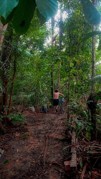 Na fotografii je vidět objekt Viverde selva Redario natural nacházející se ve městě Santarém.