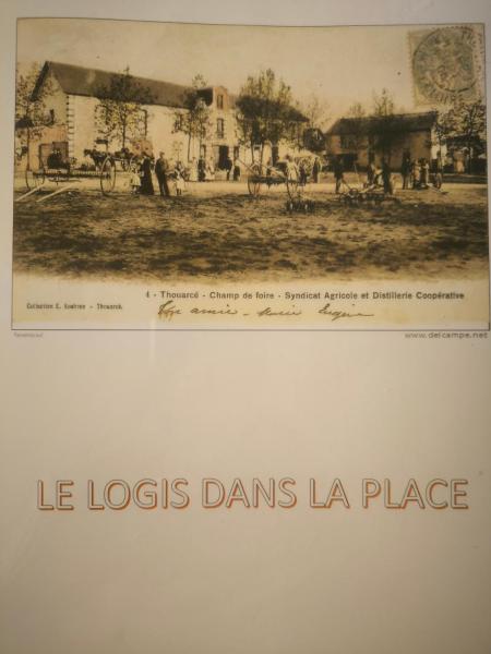Nella foto è visibile l'oggetto Le Logis dans la place appartement de deux chambres situato nella città di Thouarcé.