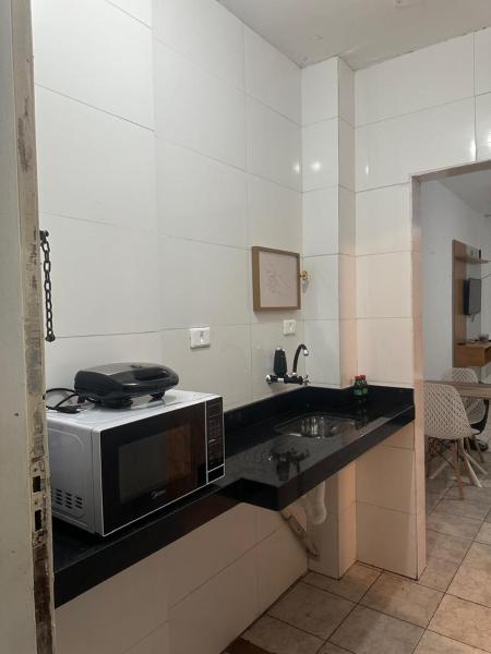 A la foto es mostra l'objecte Kitnet Quadra da Praia - Santos situat a la ciutat de Santos.