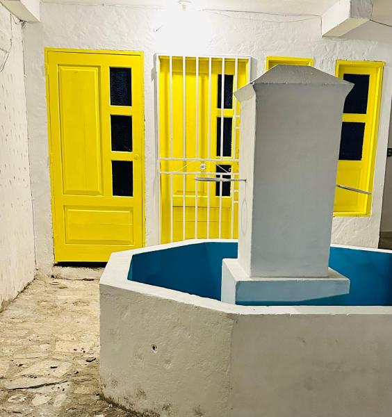 Na fotografii je vidět objekt Santorini Colombiano nacházející se ve městě Puerto Triunfo.