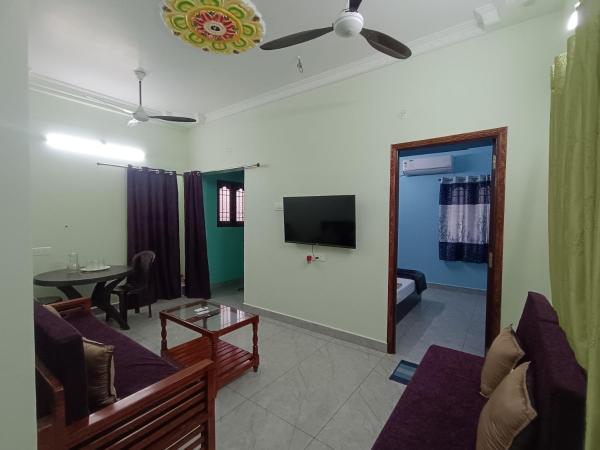 Nella foto è visibile l'oggetto SK villa Homestay situato nella città di Pondicherry.