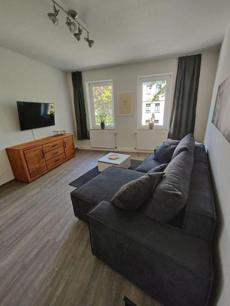 På billedet ses objektet Ferienwohnung in Leipzig beliggende i byen Leipzig.
