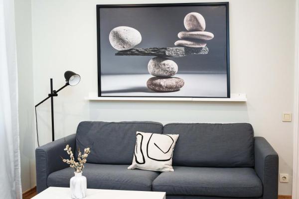 A la foto es mostra l'objecte Stylish and cozy apartment in Riga Center situat a la ciutat de Riga.