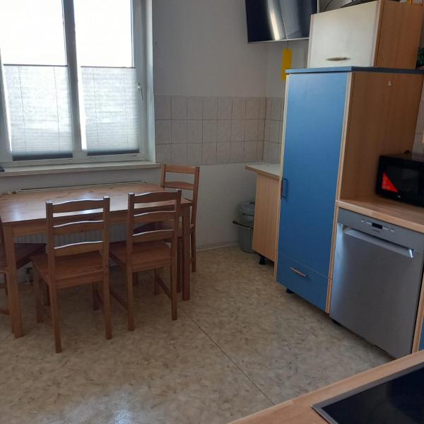 A la foto es mostra l'objecte 5 Bett Monteurwohnung in Schönebeck, Pfännerstraße 6a situat a la ciutat de Salzelmen.