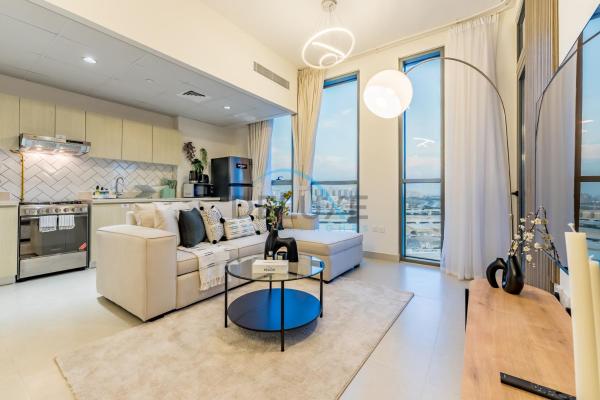 Na zdjęciu widoczny jest obiekt Charming 1BR in Dania 3, IMPZ by Deluxe Holiday Homes położony w mieście Dubaj.