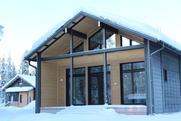 Na fotografii je vidět objekt Villa Kristoffer nacházející se ve městě Äkäslompolo.