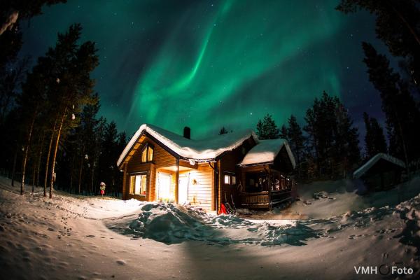 Na zdjęciu widoczny jest obiekt Marjukka - Stunning chalet close to the slopes położony w mieście Kolari.