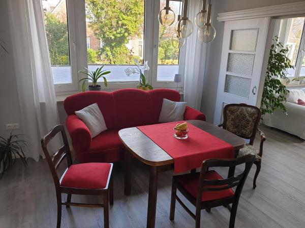 Na foto é possível ver o objeto Schöne Ferienwohnung im Herzen Aurichs localizado na cidade de Aurich.