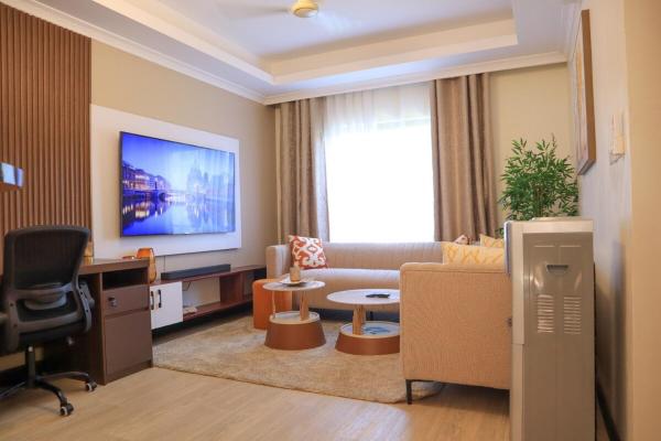 Auf dem Foto ist das Objekt Elegant 3 Bedroom Apartment - 1255 Palm Ridge in der Stadt Vipingo zu sehen.