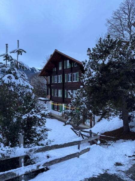 På billedet ses objektet Chalet Schluecht beliggende i byen Wengen.