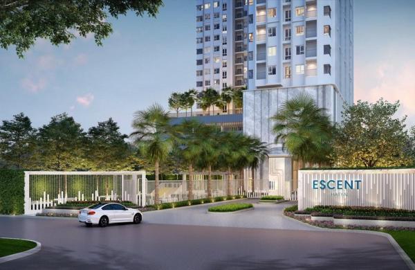 The photo shows the Hatyai Central Condo located in the city of Sathani Khlong Rian.