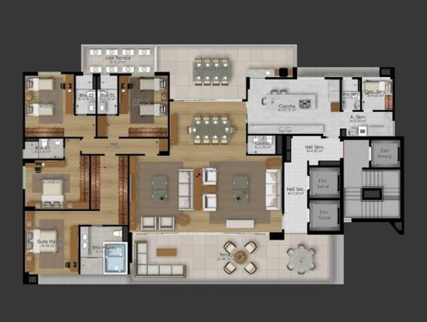Na fotografii je vidět objekt Apartamento de luxo Belém Cop 30 nacházející se ve městě Belém.
