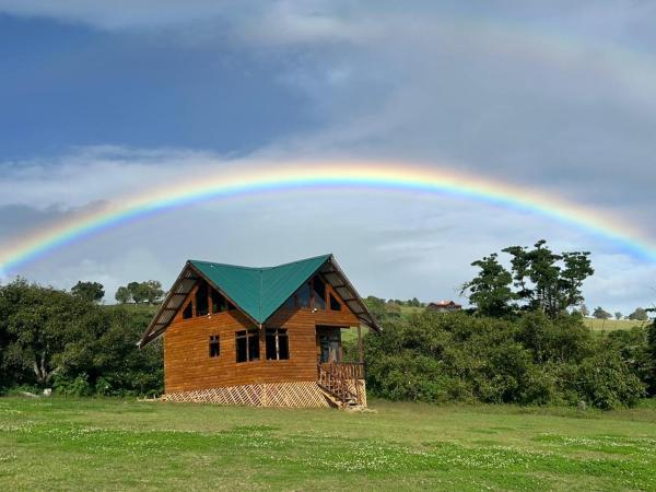 Na fotografii je vidět objekt Cabaña Rancho Don Marino nacházející se ve městě Llano Grande.