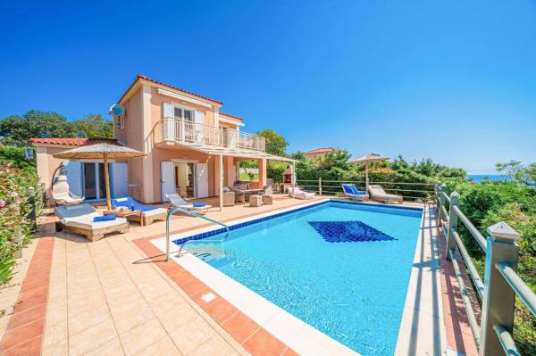 A la foto es mostra l'objecte Villa Zeus Skala by Villa Plus situat a la ciutat de Mavráta.