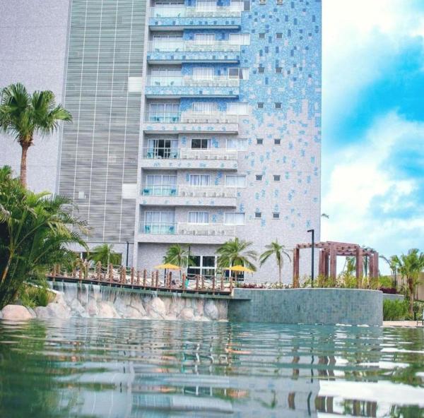 Na fotografii je vidět objekt Apartamento em resort em Salinas nacházející se ve městě Salinópolis.
