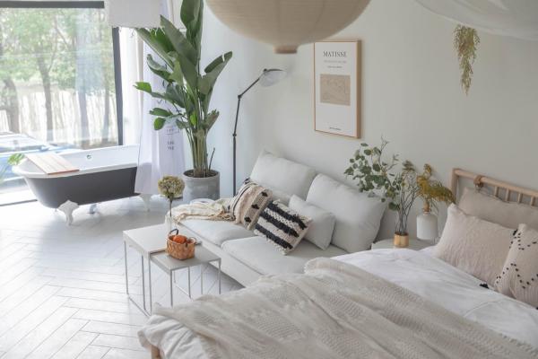 Habitació amb Llit Extragran i Vistes al Jardí — 32 m², Variant 1 - 不觉晓晨曦花园别墅 Bujuexiao Dawn Garden Villa Shanghai - Free daily shuttle bus to Disneyland, exquisite and beautiful garden courtyard, private spa bathtub in each room, hearty daily breakfast provided for all guests