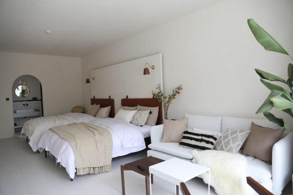 Habitació Quàdruple amb Vistes al Jardí — 38 m² - 不觉晓晨曦花园别墅 Bujuexiao Dawn Garden Villa Shanghai - Free daily shuttle bus to Disneyland, exquisite and beautiful garden courtyard, private spa bathtub in each room, hearty daily breakfast provided for all guests