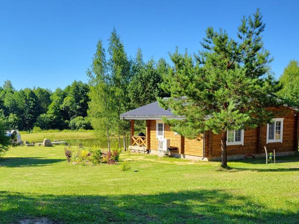 Pine Valley Villa - beautiful nature, jacuzzi, sauna, cozy log house, Inturkė