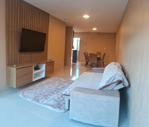 写真にはカウカイア市にあるApartamento Beach Place Cumbucoが写っています。