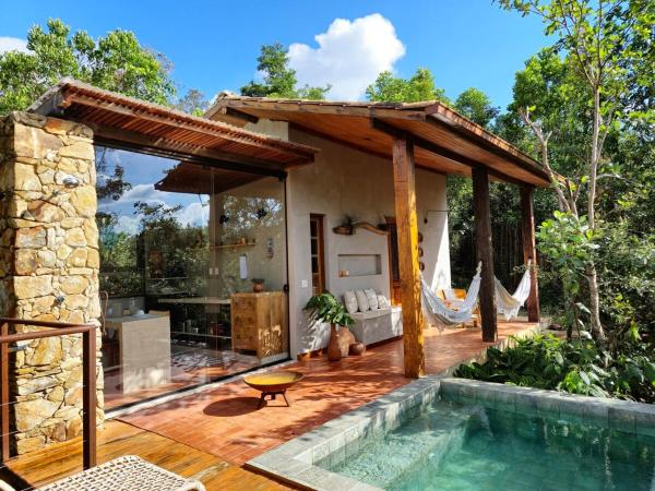 Refugio com cachoeira em Casa Branca Inhotim, Brumadinho