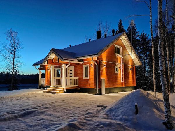 Na fotografii je vidět objekt New villa by the Tornio River nacházející se ve městě Mäkituoma.