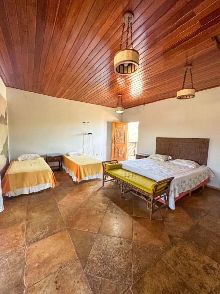 La photo montre l'objet Pousada Tapera situé dans la ville de Ituberá.