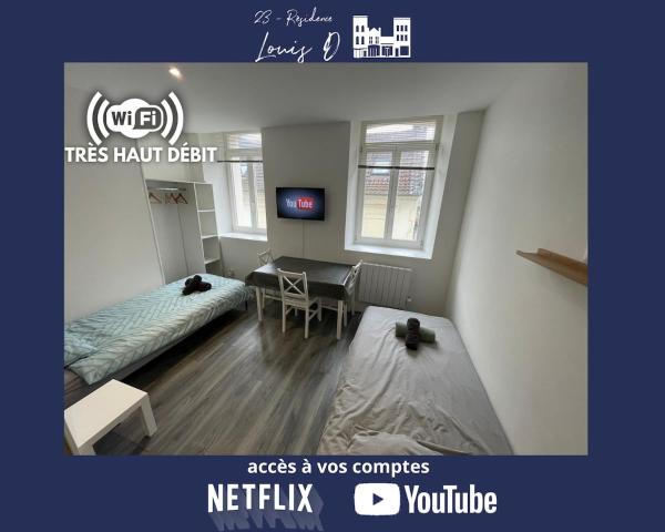 Na fotografii je vidět objekt 2 Le Nid Bleu Béthunois Cosy and Central nacházející se ve městě Béthune.