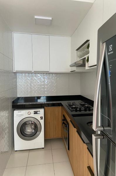 The photo shows the Apartamento completo COP 30 located in the city of Belém.