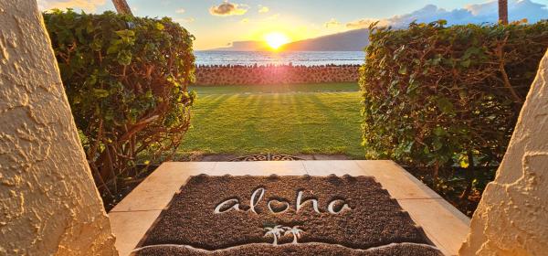 På billedet ses objektet Oceanfront Ground Floor w Stunning Sunset Views beliggende i byen Kihei.