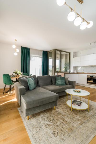 Na zdjęciu widoczny jest obiekt Mido Green Apartment with Private Parking & Self-Check-in położony w mieście Bukareszt.