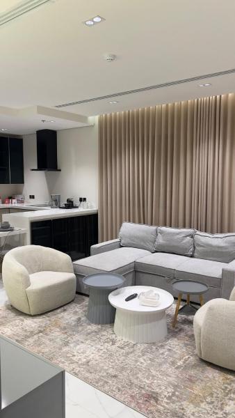 A la foto es mostra l'objecte Modern Apartment At narjis situat a la ciutat de Riad.