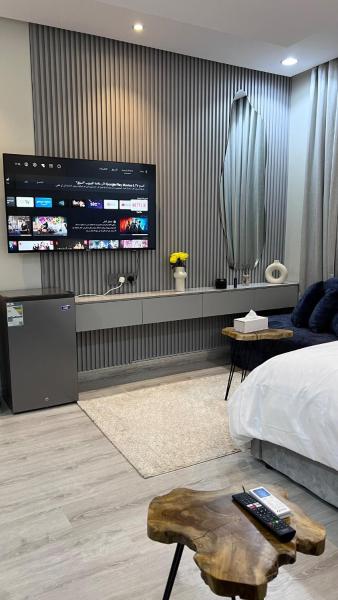 A la foto es mostra l'objecte Comfortable studio with self access situat a la ciutat de Riad.