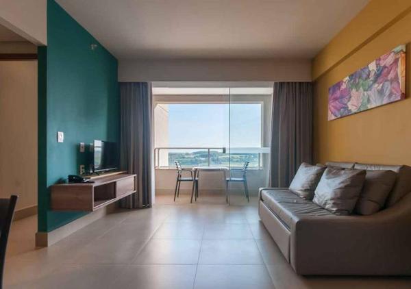 På billedet ses objektet Apartamento Enjoy Solar das Águas Park Resort beliggende i byen Olímpia.