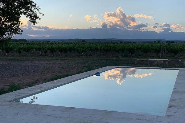 写真にはMedrano市にあるCasa B entre viñedosが写っています。