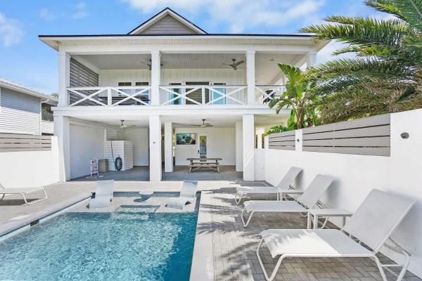 På bildet vises objektet Your Summer Haven Near Beach Heated Pool BBQ som ligger i byen St. Augustine.