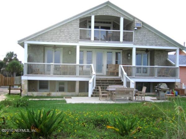 The photo shows the The Chautauqua Gorgeous Direct OCEANFRONT Home 3 Decks Pool Table - Amazing Views located in the city of Saint Augustine Beach.
