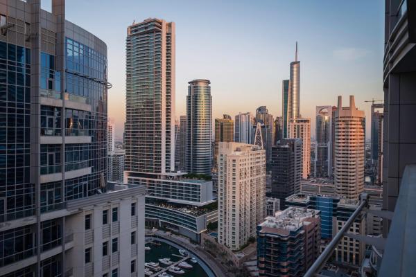 På billedet ses objektet World Wide Homes - Cozy 1 BR Close to JBR Beach - Dubai Marina beliggende i byen Dubai.
