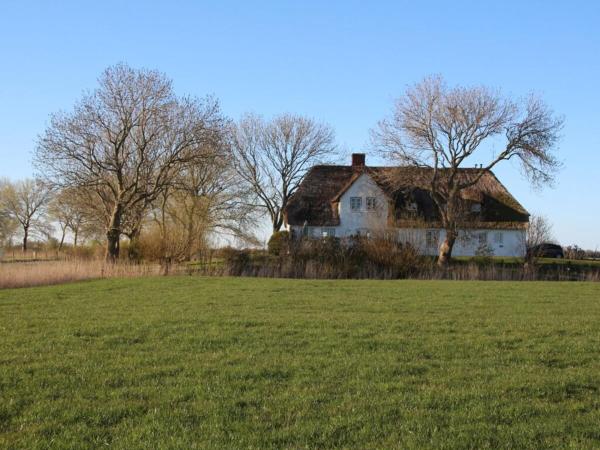 A la foto es mostra l'objecte Poppenbüll thatched house situat a la ciutat de Osterhever.