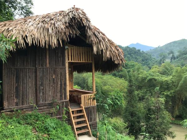 Na foto é possível ver o objeto Homestay Khoáng nóng Thông Nguyên localizado na cidade de Nam Khoa.