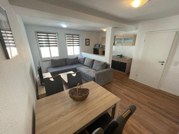 På bilden syns objektet Ferienwohnung Funke D6 für Monteure som ligger i staden Apolda.
