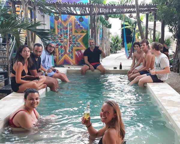 På billedet ses objektet Guaya Hostel beliggende i byen Mérida.