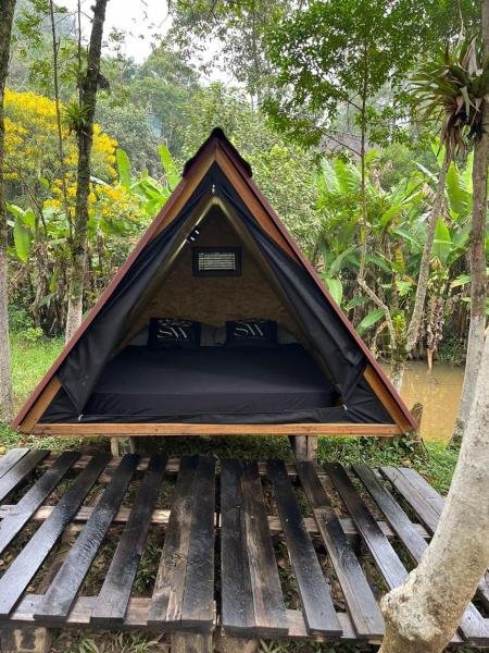 Na fotografii je vidět objekt Eco Cabana 01 nacházející se ve městě Santo André.