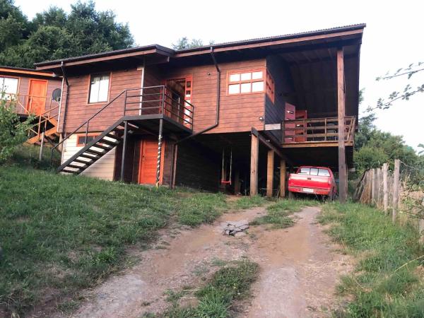 Auf dem Foto ist das Objekt hermosa casa vacacione en licanray in der Stadt Trape zu sehen.